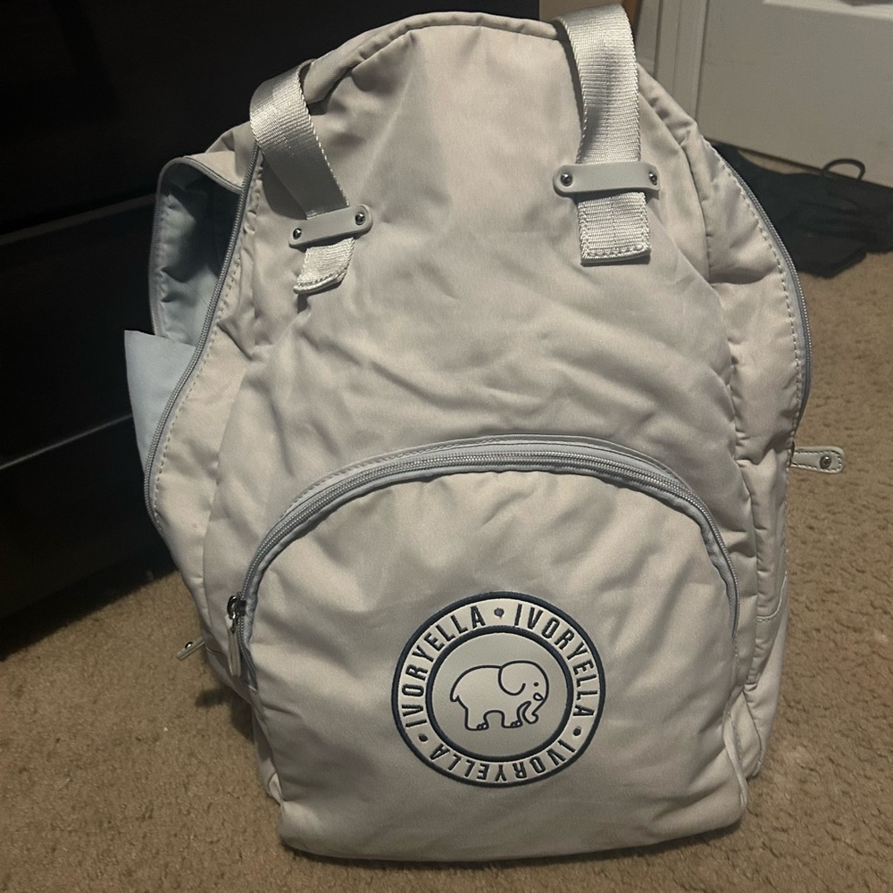 Ivory Ella Light Gray Backpack for Men